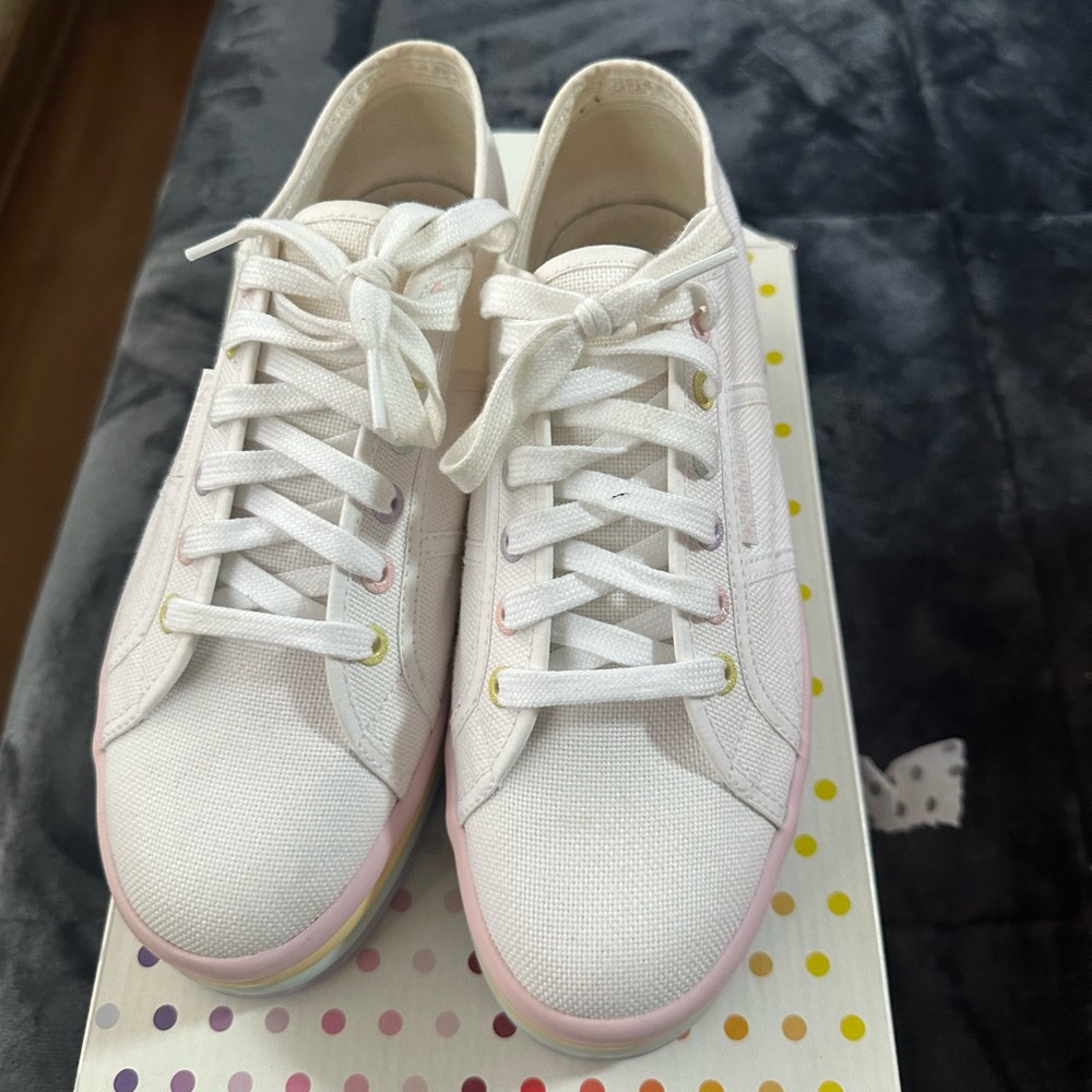 Women's White Canvas Sneakers